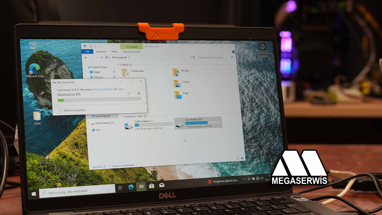 Kopiowanie danych po ich odzyskaniu