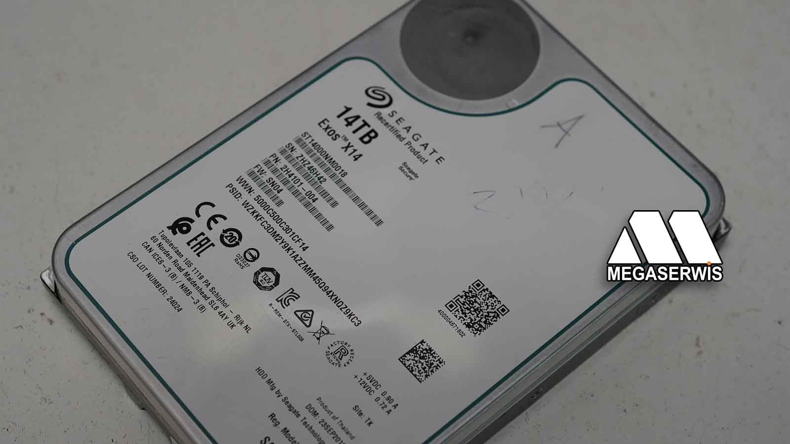odzyskiwanie danych z dysku Seagate EXOS Helium 14TB