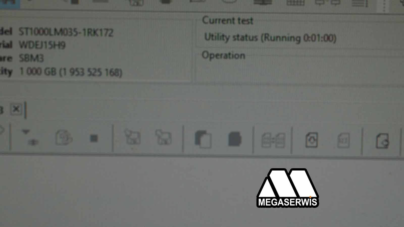 Naprawiony dysk Seagate ST1000LM035 zgłasza się po podłączeniu do PC3000