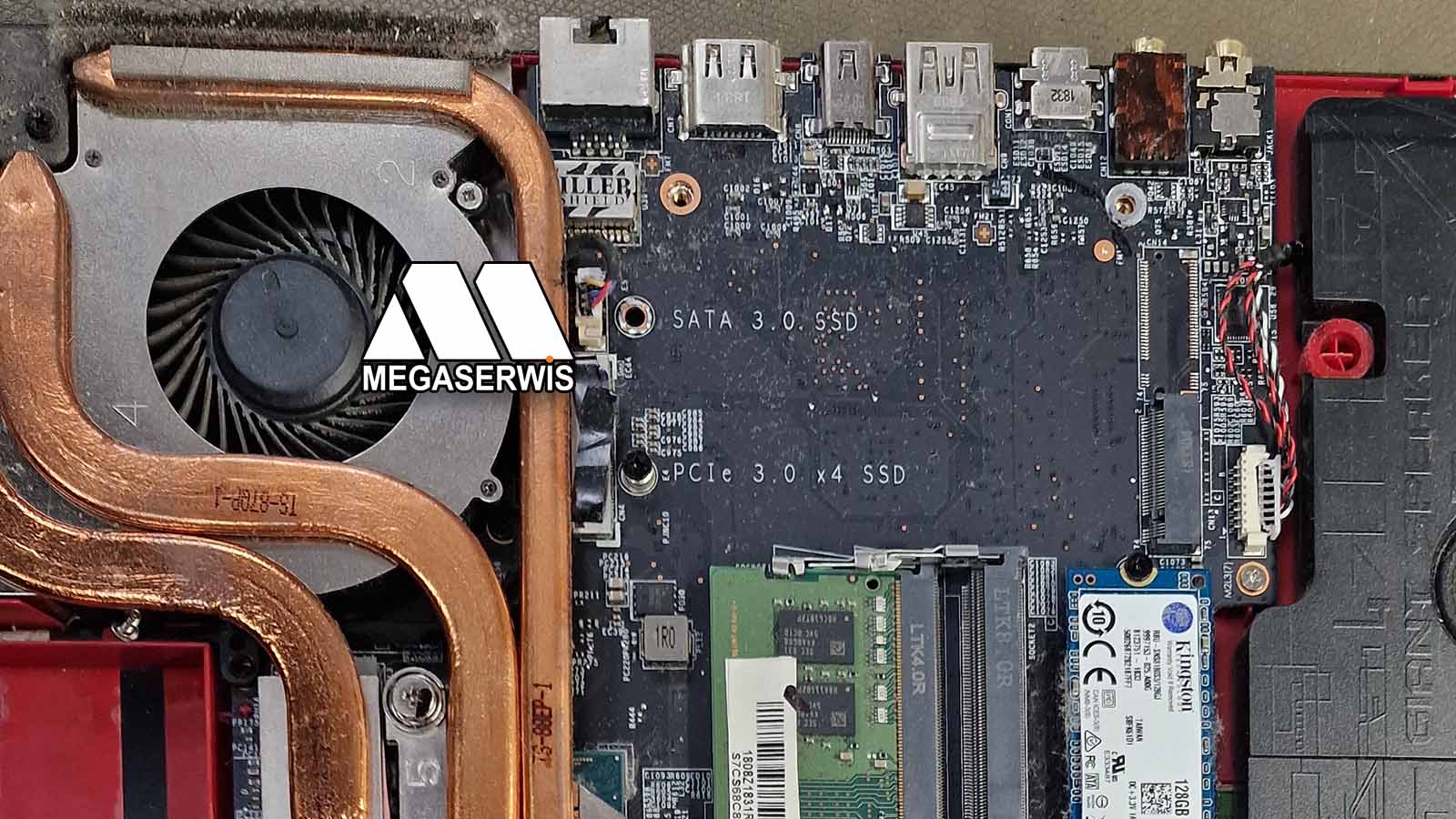 Wymiana gniazda zasilania usb lan usbc w laptopach