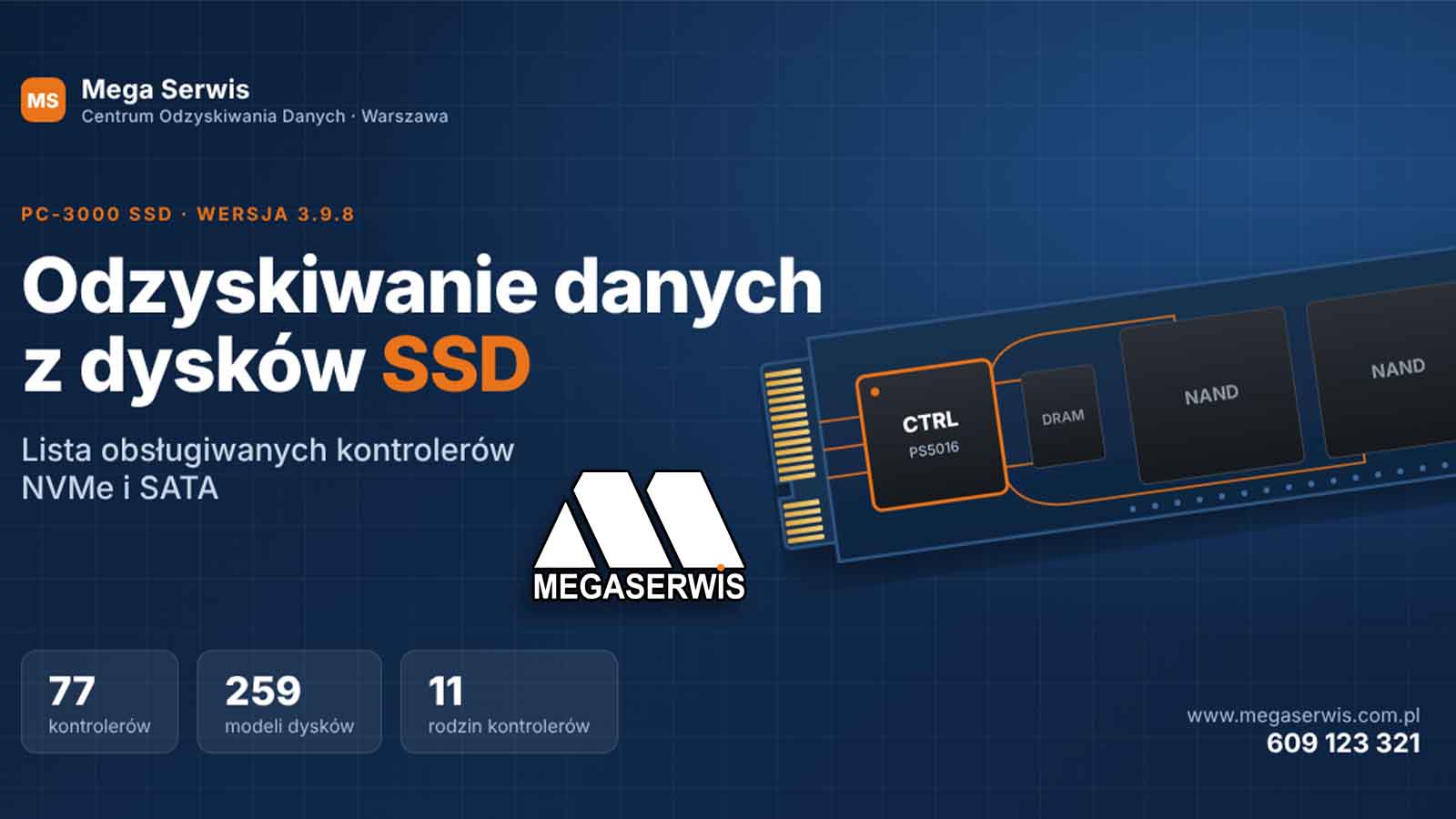 Odzyskiwanie danych z dysków SSD Warszawa, Kraków, Katowice, Poznań, Gdańsk, Wrocław, Kielce, Tychy, Rzeszów, Białystok, Bielko-Biała, Toruń, Bydgoszcz, Szczecin, Ostrołęka, Łomża, Radom - Cała polska